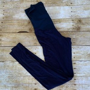 A Pea in the Pod Maternity Navy Leggings Panel M
